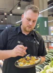 Tom from Earth Markets Gold Coast with his Sicilian fennel and orange salad